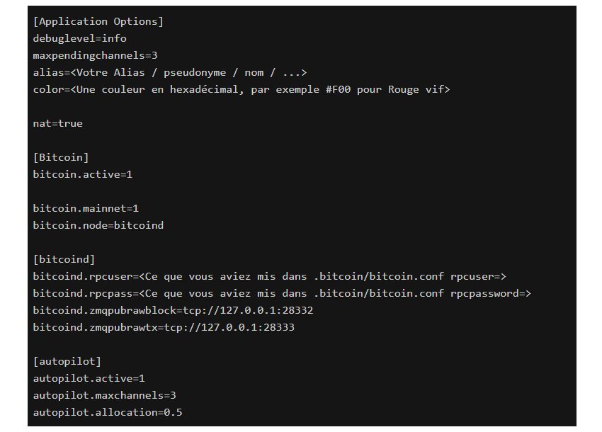 Installer un nœud Lightning Network