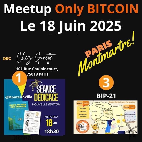 Bitcoin Montmartre juin 2025