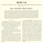 Publication du « Yellow Paper » de RGB