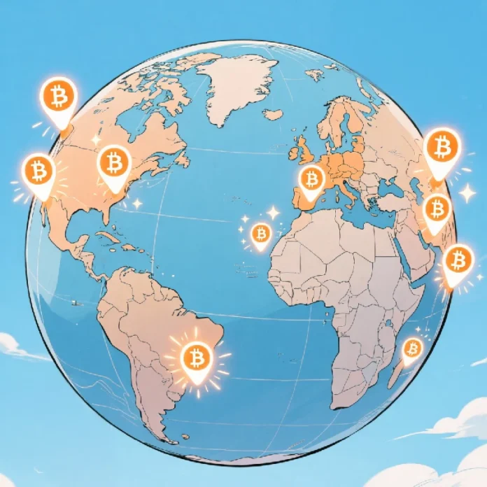 Analyse spatiale - Bitcoin comme moyen d'échange